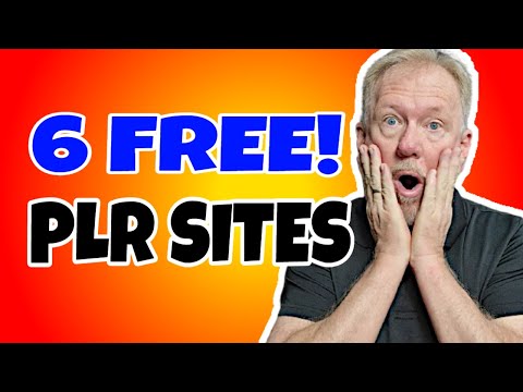6 FREE PLR Sites