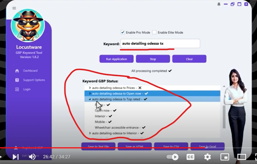 Graphic showing how the GBP Keyword Program helps businesses identify and integrate local SEO keywords to improve search results.