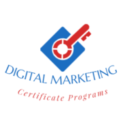 Logo for Digital Marketing Certificate Programs, representing comprehensive online marketing tools.