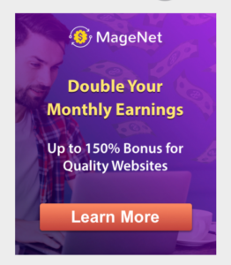 Image illustrating how to earn online using Magenet for website monetization