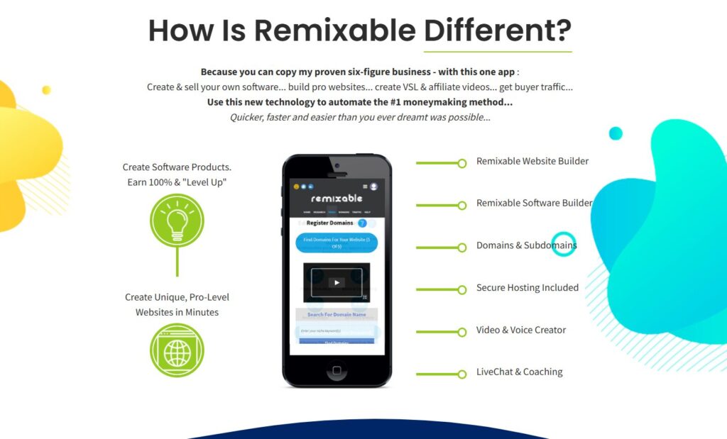 Software generator feature in Remixable for creating custom tools.