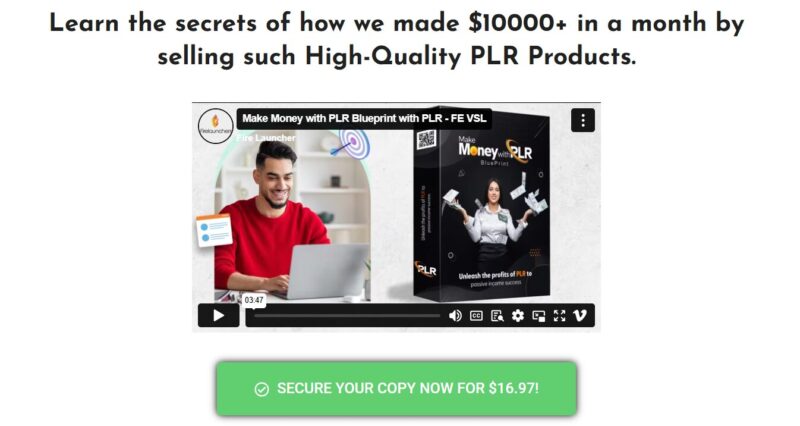 Video tutorial on how to earn $10,000+ by selling digital products.