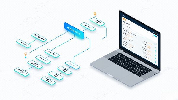 Check Your Sitemap for Better SEO Indexing Visual sitemap of a website being analyzed on a screen.