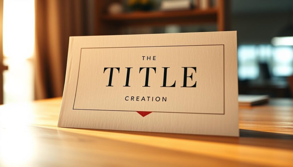 how to write the perfect title