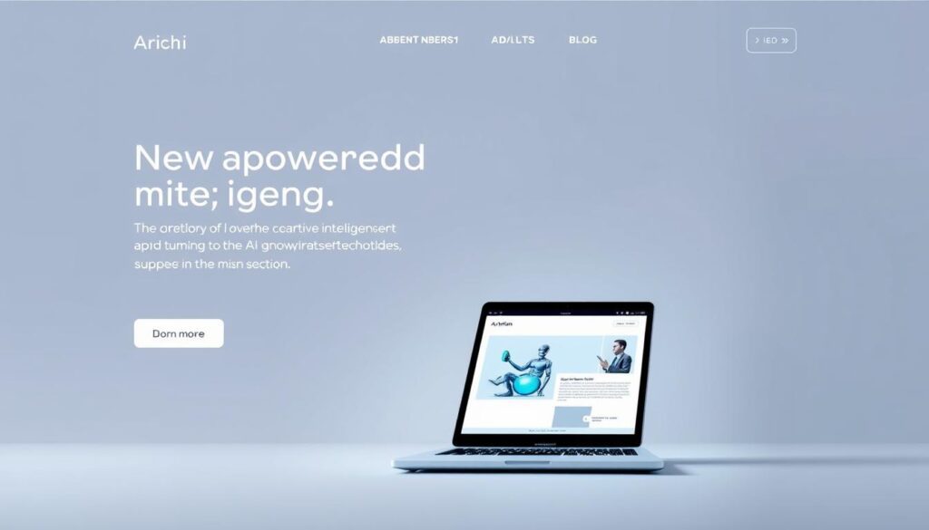 ai created landing page