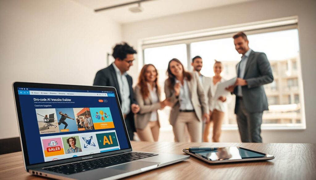 No-code AI website builder