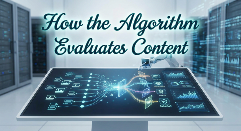 Visual representation of how content is ranked based on relevance, engagement, and quality in the YouTube algorithm update.